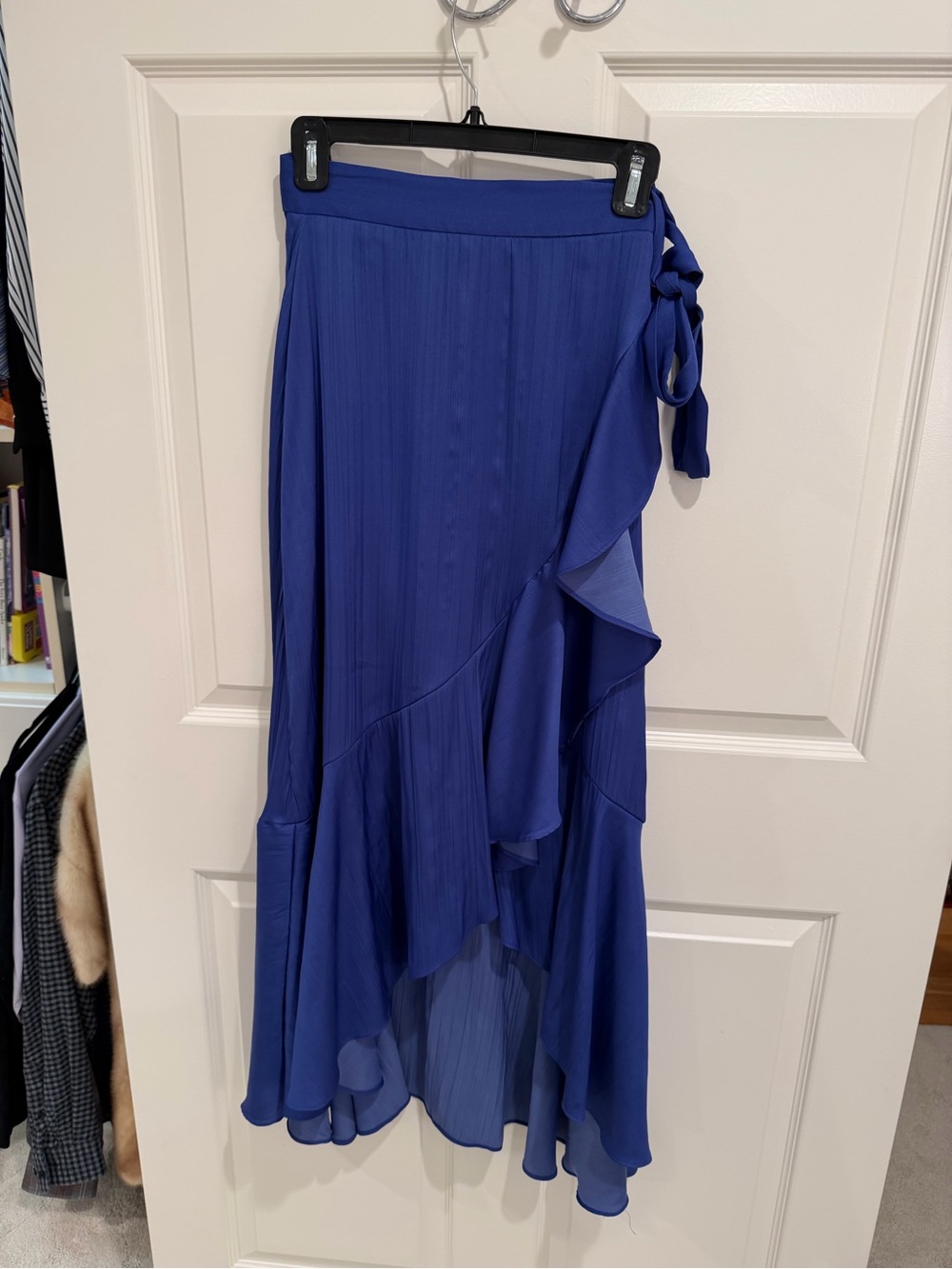 Ruffle Wrap Maxi Skirt